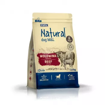 NATURAL govedina s janjetinom M&L suha hrana za pse 1,6kg