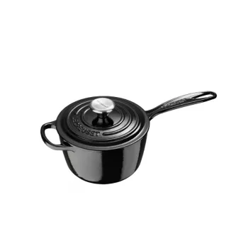 LE CREUSET Cast Iron Saucepan 16cm 1.5L Black