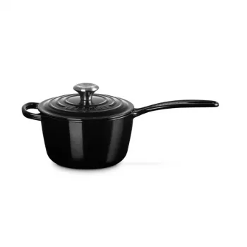 LE CREUSET Cast Iron Saucepan 16cm 1.5L Black