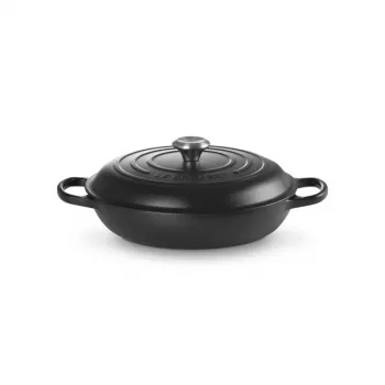 LE CREUSET tava od lijevanog željeza 30cm 3,5L mat crna