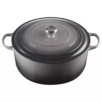 LE CREUSET okrugli lonac od lijevanog željeza 34cm 12L sivi
