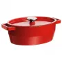 Pyrex ovalni lonac od lijevanog željeza 5,8L crveni 33x25cm