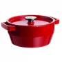Pyrex lonac od lijevanog željeza 3,6L okrugli Ø24cm crveni
