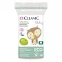 Cleanic Baby Eco jastučići od pamuka za bebe, 60 kom., 100 % prirodni pamuk, hipoalergenski, bez klora