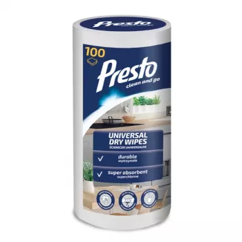 PRESTO Universal Wipes in a Roll, 100 pcs