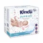Kindii Pure & Soft podloge za presvlačenje 60x60 cm, pakiranje od 10 komada, vodonepropusne jednokratne podloge, bijele