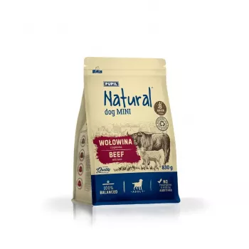 NATURAL govedina s janjetinom mini suha hrana za odrasle male pasmine, 830g