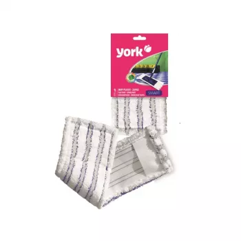 YORK zamjenska mikrofibra krpa za Smart Flat Mop 45x15cm sivo-bijela