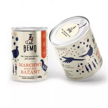 BEMO mrkva i fazan Mono - mokra hrana za pse - 400g