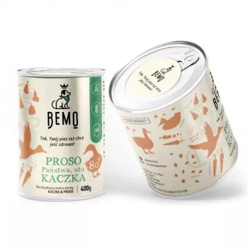 BEMO proso i patka Mono - mokra hrana za pse - patka - 400g