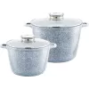 Zilner mramor set posuđa od 4 dijela sivi ZL-7066
