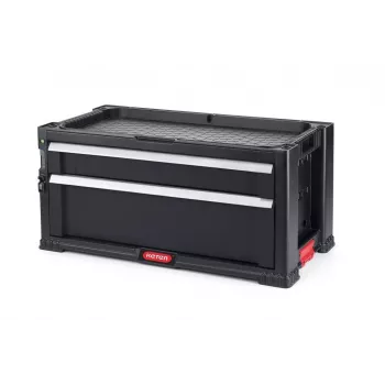 KETER DIY kutija za alat s 2 ladice, 56,2 x 28,9 x 26,2 cm, crno-crvena
