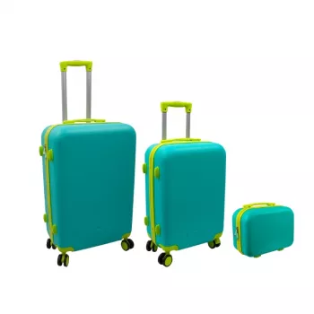 ORDINETT komoda s ladicama, set od 3, 60L + 43L + 15L, zelena
