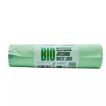 BioBag kompostirajuće vrećice za smeće 125/150L, 5 po roli, 75x115 cm, zelene