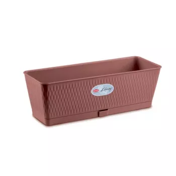 STEFANPLAST teglenica za cvijeće Liberty 50x18x16cm smeđa