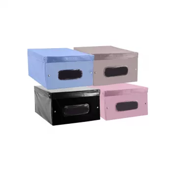 ORDINETT Vinilna kutija za odlaganje 50x38x24 cm Cloe PVC sortirano