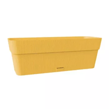 STEFANPLAST Ethica teglenica za cvijeće s podmetačem 50x18x17 cm senf žuta