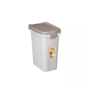 STEFANPLAST Posuda za odlaganje hrane za kućne ljubimce 15 L bijela/svijetlo siva