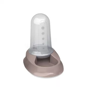 STEFANPLAST Chic 2L automatska hranilica i pojilica za kućne ljubimce, svijetlosiva, 32 x 21 x 29 cm