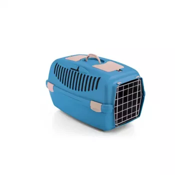STEFANPLAST Gulliver 2 transportna kutija za kućne ljubimce s metalnim vratima 55x36x35 cm plava