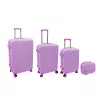 ORDINETT set od 4 tvrda kovčega 98L/60L/43L/15L roza