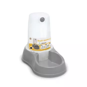 Stefanplast Break Reserve posuda za vodu za kućne ljubimce s dozatorom 3,5 L, 38x22,5x30 cm, siva
