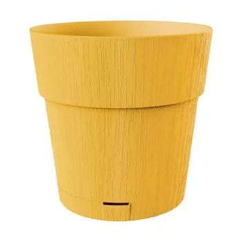 STEFANPLAST Ethica tegla za cvijeće s podloškom Ø40x39cm senf žuta