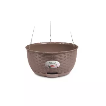 STEFANPLAST viseća tegla za cvijeće Natural Ø30x14.5cm smeđa
