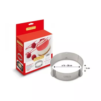 GUARDINI okrugli obruč za torte s promjenjivim promjerom Ø16-28cm