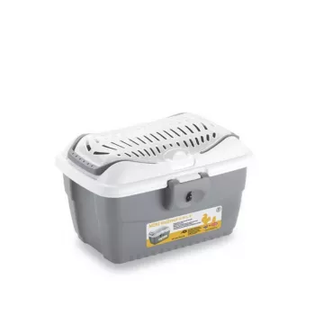 STEFANPLAST transportna kutija Mini Gulliver 40x30x24cm bijela/siva