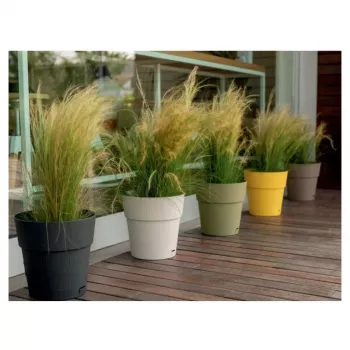 STEFANPLAST Ethica tegla za cvijeće s podmetačem Ø40x39cm bijela