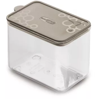GIOSTYLE pravokutna posuda za hranu za kućne ljubimce M 1,2L sivo-smeđa
