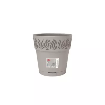 STEFANPLAST Gaia tegla za cvijeće s podmetačem Ø20x19cm svijetlosiva