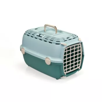 STEFANPLAST transportna kutija Horizon 1 s plastičnim vratima 48x32x30 cm svijetlozelena/zelena