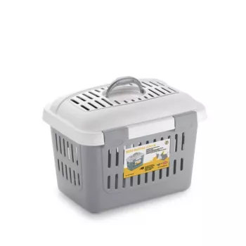 STEFANPLAST transportna kutija Midi Gulliver 45x33x33cm bijela/siva