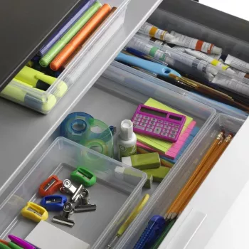 KIS Box Sistemo Organizer 9 39 x 24 x 5 cm Transparent/Light Grey
