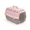 STEFANPLAST transportna kutija Horizon 1 s plastičnim vratima 48x32x30cm roza/siva