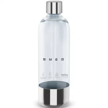 SMEG SKSB01 rezervna boca za soda maker SKC01, 1 litra, PET plastika, prozirna