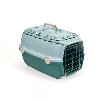 STEFANPLAST transportna kutija Horizon 1 s metalnim vratima 48x32x30 cm svijetlozelena/zelena
