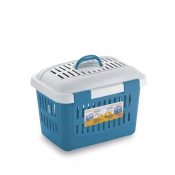 STEFANPLAST transportna kutija Midi Gulliver 45x33x33 cm bijela/plava