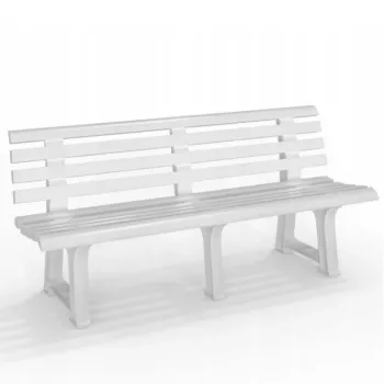 BICA vrtna klupa Olimpia 150x53x77cm bijela