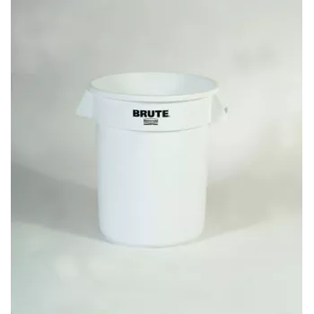 Rubbermaid BRUTE 75.7L White Round Container with Ventilation Channels, No Lid FG262000WHT