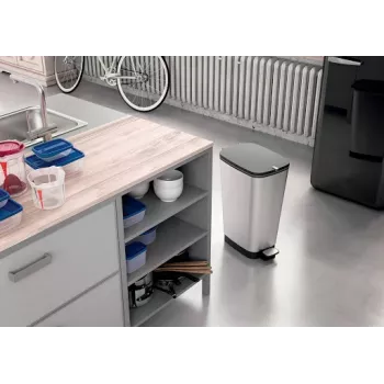 KIS Pedal Bin Metallic Chic Bin L 45L Steel Grey