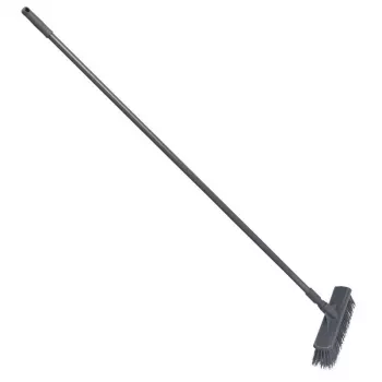 SAUBER vanjska četka s drškom, 34 cm, siva