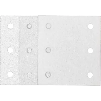 Makita 192352-4 set brusnog papira, 10 komada, granulacije P60/P100/P150, 102 x 114 mm, čičak, za multifunkcionalne alate