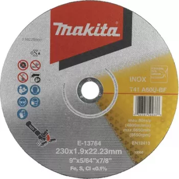 Makita E-13764 rezna ploča 230 mm, provrt 22,23 mm, debljina 1,9 mm, za metal i nehrđajući čelik