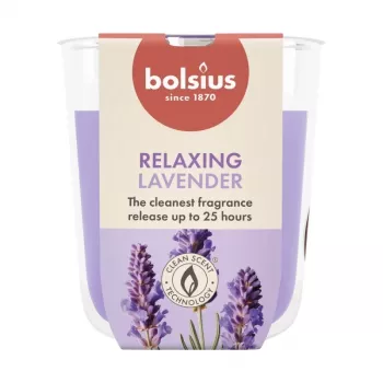 BOLSIUS True Scents Lavender Scented Glass Candle Ø80x73mm