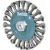 Makita D-77540 pletena čelična čašasta četka 125 mm M14, nehrđajući čelik
