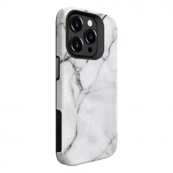 Evelatus Armor futrola za Apple iPhone 15 Pro – TPU+PC hibrid, mramor bijeli custom print