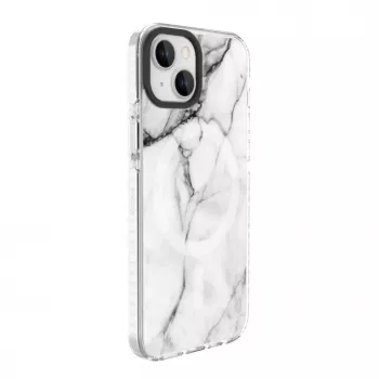 Evelatus Apple iPhone 15 PC+TPU futrola s MagSafe mramor bijeli